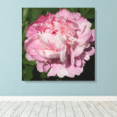 24"x24" Rosa Peony Leinwanddruck (Insitu (Holzboden))