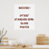 24"x30" Standardposter, halbmatt Poster (Küche)