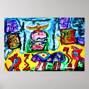 24" X 16" LILA BUFFALO MATTE ART POSTER