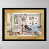 24 x 18 Schwarz und Gold Poster (Vorne)