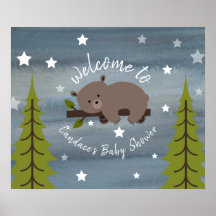 24" x 20" Baby-Showposter für Schlaftruhe