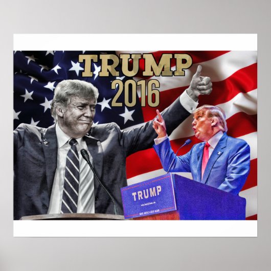 24" x 20", Donald Trump Poster (Vorne)