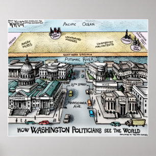 24" x 20", Plakat - Ansicht von Washington, DC