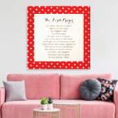 24 x 24 Das Gebet des Herrn Leinwanddruck (Insitu (Wohnzimmer))