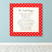 24 x 24 Das Gebet des Herrn Leinwanddruck (Insitu (Holzboden))