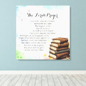 24 x 24 Die Leinwand des Herrn zum Gebet drucken (Insitu (Holzboden))