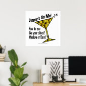 24" X 24" POSTER - MEDIUM oder seltene MARTINI OLI (Heimbüro)