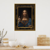 24" x 31" Salvator Mundi von Leonardo da Vinci Poster (Küche)