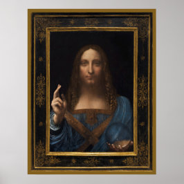 24" x 31" Salvator Mundi von Leonardo da Vinci Poster