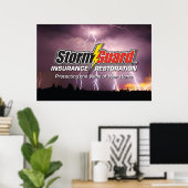 24 X 36 Logo-Poster für den Sturmschutz Poster (Heimbüro)
