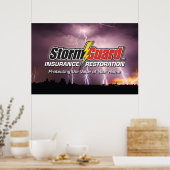 24 X 36 Logo-Poster für den Sturmschutz Poster (Küche)