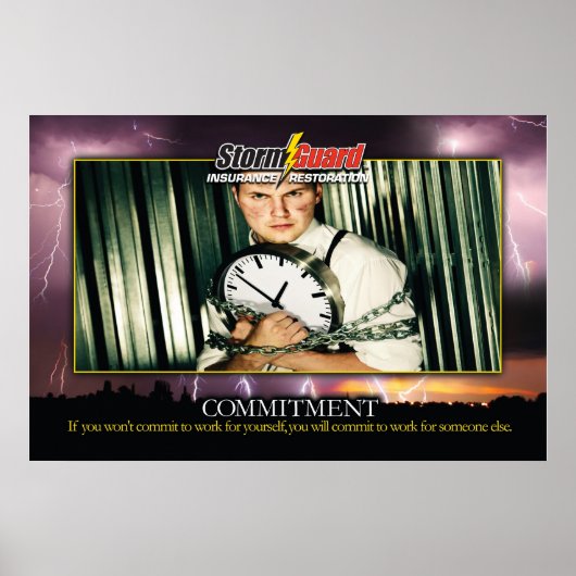 24 x 36" Sturmwächter "Commitment" Poster (Vorne)