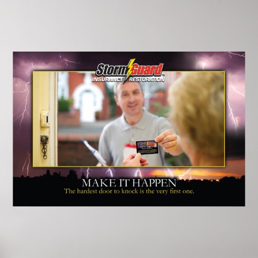 24 x 36" Sturmwächter "Make it Happen" Poster (Vorne)
