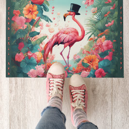 24" x 36" Willkommenstür matt Whimsical Flamingo Fußmatte