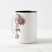 24A Dollz von: Svace - Serie 01 Zweifarbige Tasse (Vorderseite Links)
