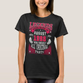 24th Birthday Legends Born In August 1998 24 Year T-Shirt (Vorderseite)