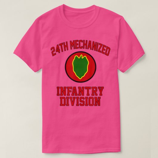 24th Mechanized Infantry Veteran Fathers Division T-Shirt (Design vorne)