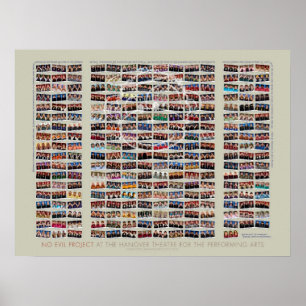 24x18 No Evil Project im Poster des Theaters von H