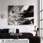 24x18"Terra’s Tender Whisper Abstract Brown Flower Leinwanddruck