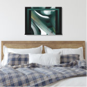 24x18" Trend Abstrakte Kunst Leinwand Schwarz Weiß (Insitu (Schlafzimmer))