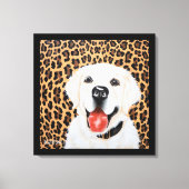 24x24 London, das englische Golden Retriever Leinwanddruck (Vorderseite)