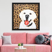 24x24 London, das englische Golden Retriever Leinwanddruck (Insitu (Wohnzimmer))