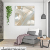 24x24" Sandy Tornado Trend Abstrakt Art Beige Leinwanddruck