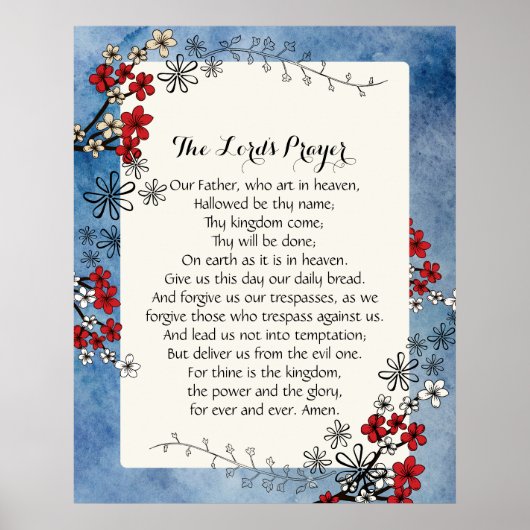 24x30 Das Lord's Prayer Poster drucken (Vorne)