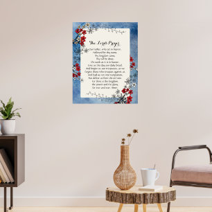 24x30 Das Vaterunser Poster Druck