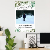 24x36 Grüne Blätter Beerdigung Poster (Heimbüro)