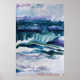 24x36 Poster of Seascape, Strand, Ozeanmalerei