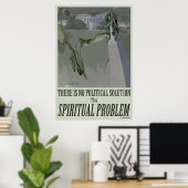 24x36 spirituelles Problem Politisches Poster (Heimbüro)