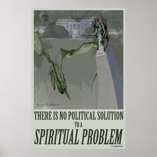 24x36 spirituelles Problem Politisches Poster (Vorne)