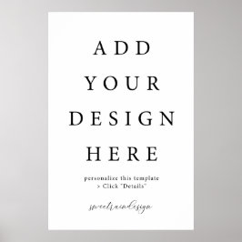 24x36" Vertikal/Portrait-Poster-Zeichen Poster