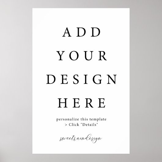 24x36" Vertikal/Portrait-Poster-Zeichen Poster (Vorne)