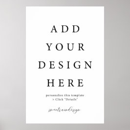 24x36" Vertikal/Portrait-Poster-Zeichen Poster