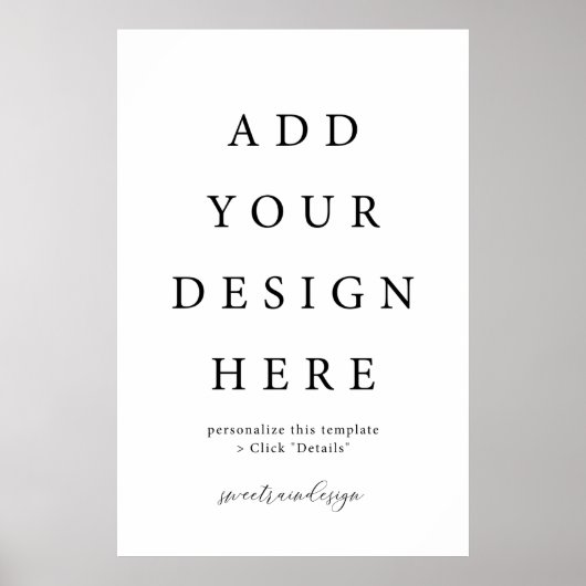 24x36" Vertikal/Portrait-Poster-Zeichen Poster (Vorne)