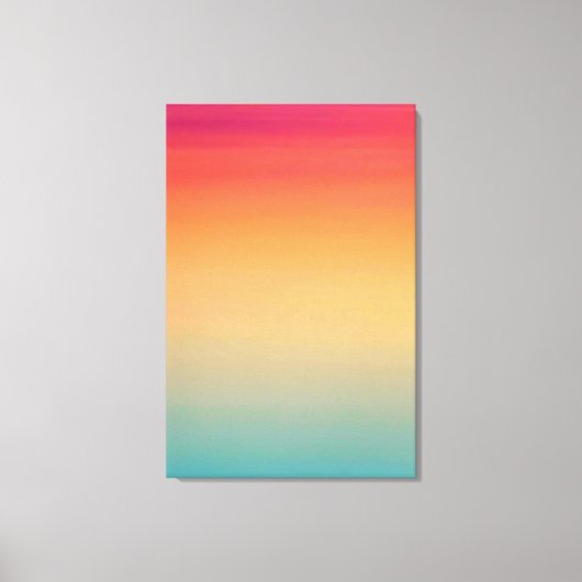 24x36 Zoll Modern Rainbow Sky Red Yellow Blue Leinwanddruck (Vorderseite)