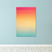 24x36 Zoll Modern Rainbow Sky Red Yellow Blue Leinwanddruck (Insitu (Holzboden))