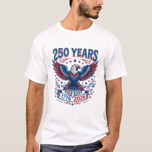 250. 1776-2026 Jubiläum USA Patriotischer Adler  T-Shirt