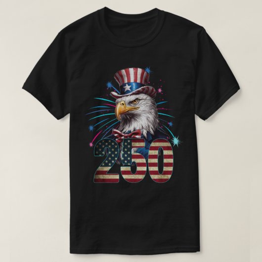 250 America Bald Eagle T-Shirt (Design vorne)