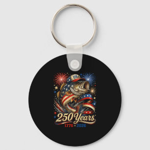 250 Amerika 1776 2026 Bassangeln USA-Flagge 250. G Schlüsselanhänger