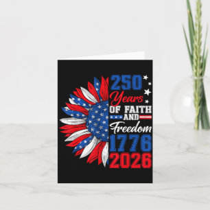 250 Amerika Jahre Freiheit 1776 2026 250. Geburtst Karte