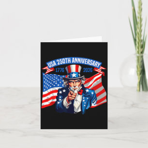 250 Amerika Jahre Freiheit 2026 250. Geburtstag Karte
