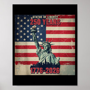 250. Amerika-Jubiläum 1776 2026 4. Juli Poster