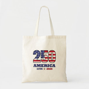 250 Amerika Patriotisches Flaggen-Design 1776 20 Tragetasche