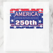 250 AMERIKA RECHTECKIGER AUFKLEBER (Tasche)