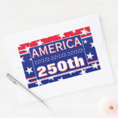 250 AMERIKA RECHTECKIGER AUFKLEBER (Umschlag)