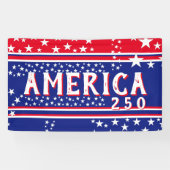 250 AMERIKA Sternenbanner Banner (Horizontal)