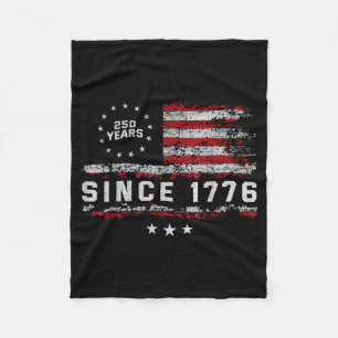 250. Amerika USA 250 Jahre Geburtstag 4. Juli Fleecedecke